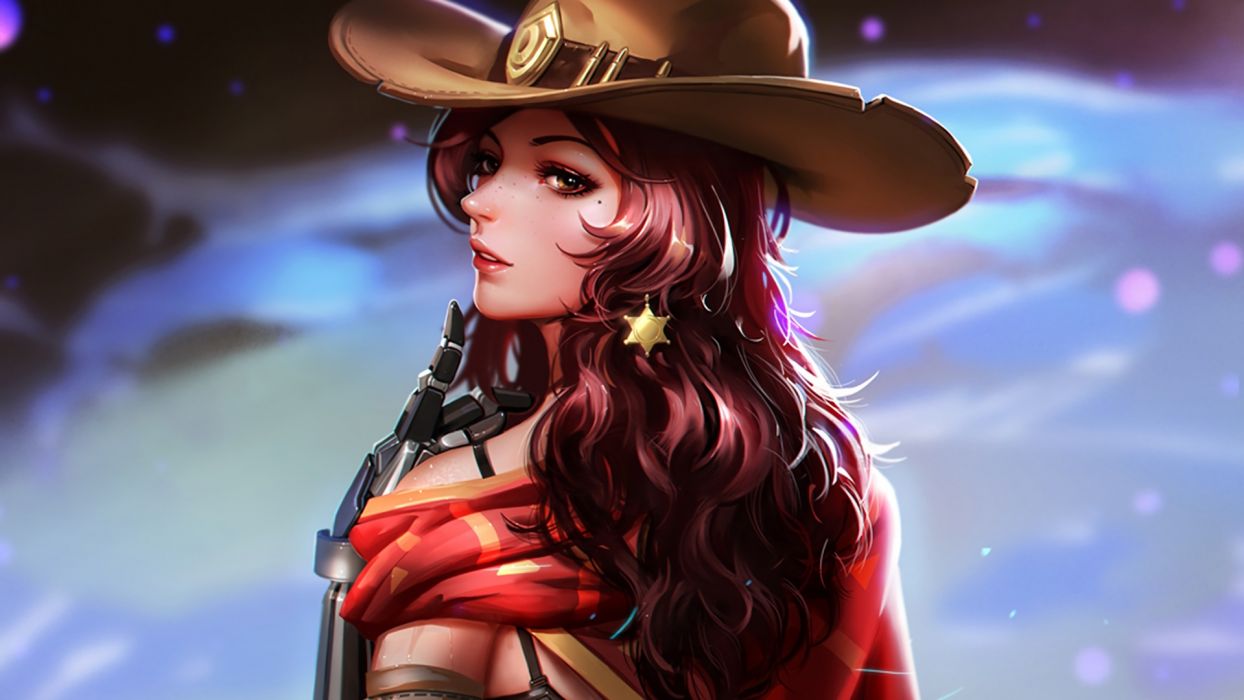 Game Mccree Overwatch Gender Bender Hat Art Wallpaper - Overwatch Mccree , HD Wallpaper & Backgrounds