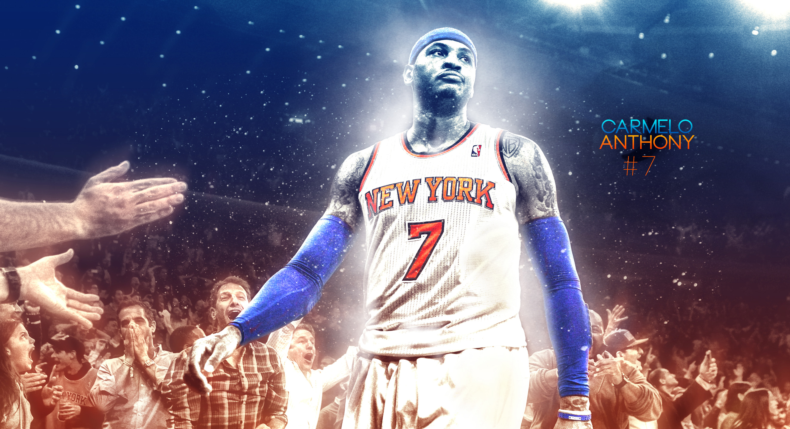 Carmelo Anthony Knicks 2015 25601440 Wallpaper Basketball - Knicks Wallpaper Carmelo Anthony , HD Wallpaper & Backgrounds