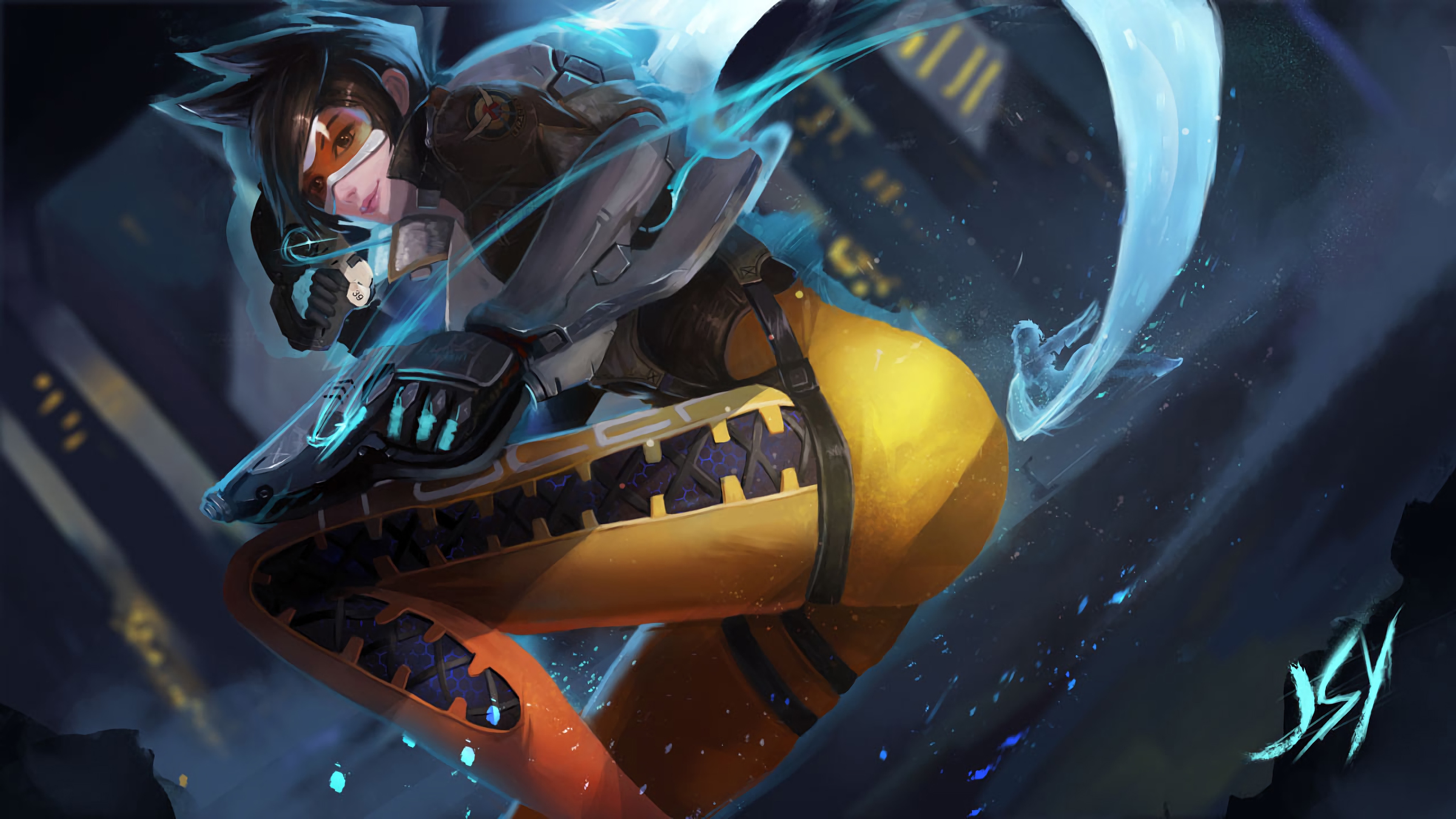 Tracer Overwatch Wallpaper 4k , HD Wallpaper & Backgrounds