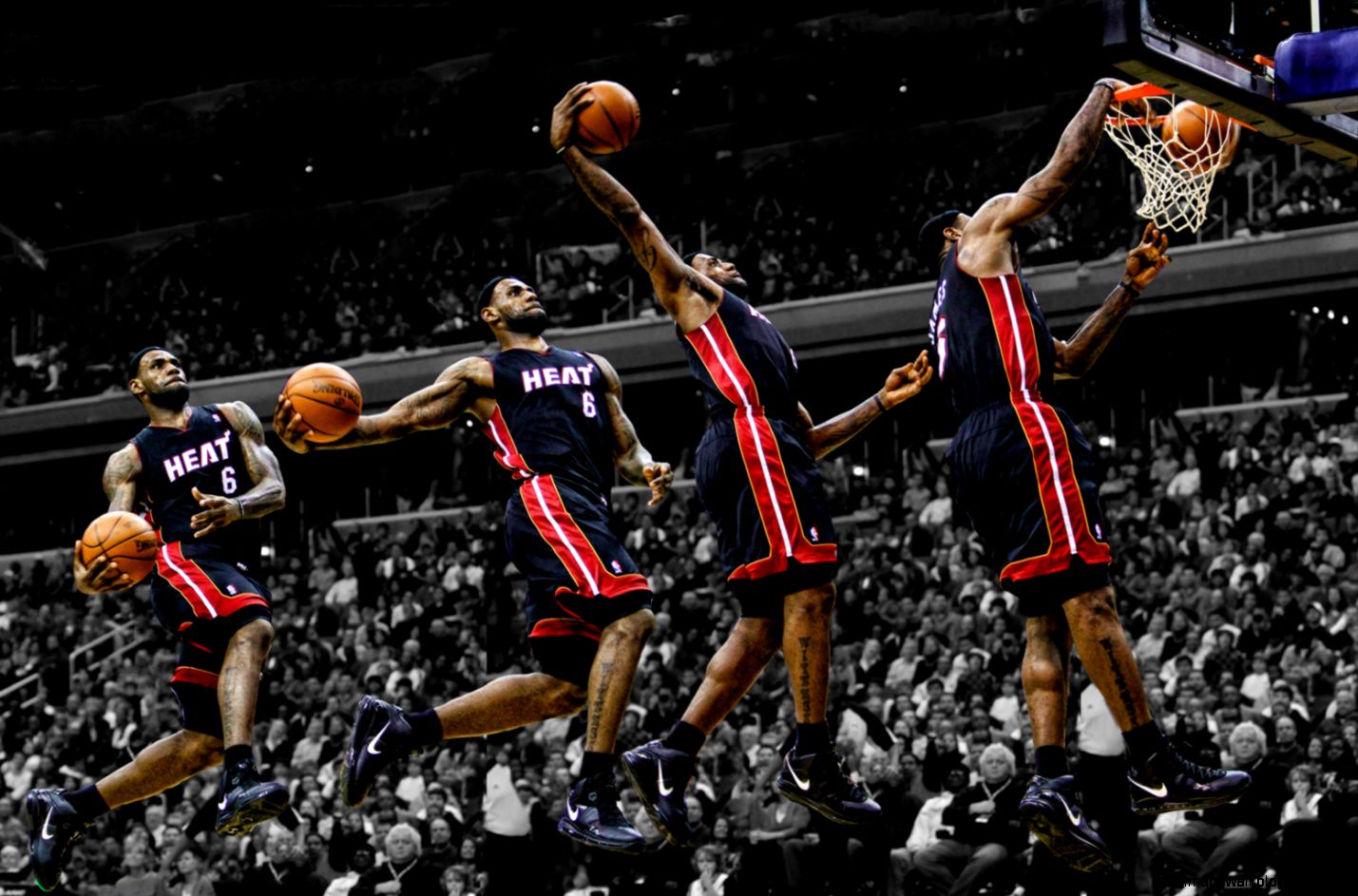 Allptcfree Lebron Dunk Wallpaper 2013 Images - Lebron James Dunks , HD Wallpaper & Backgrounds