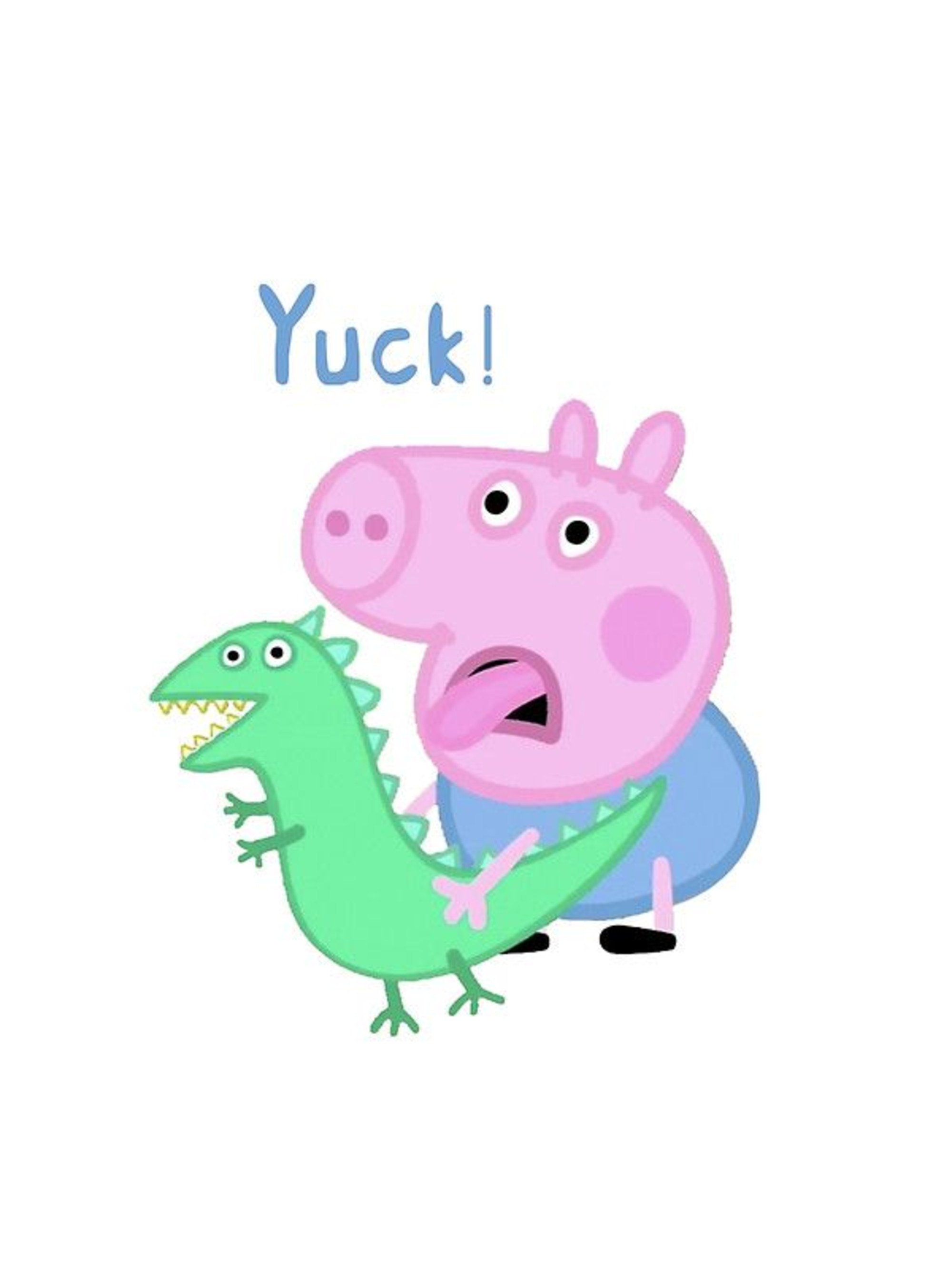 Dinosaur George Peppa Pig - Peppa Pig George Yuck , HD Wallpaper & Backgrounds