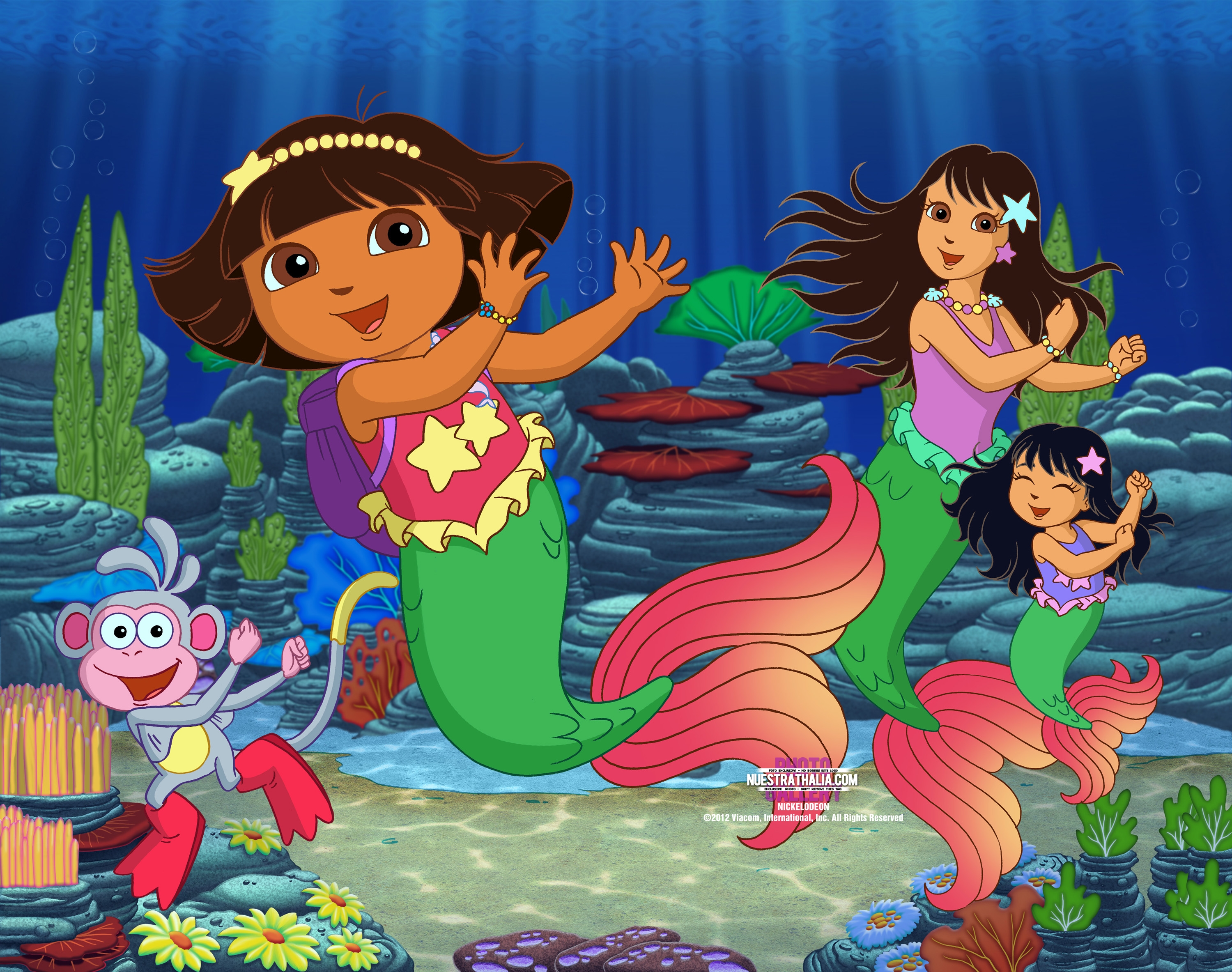 Dora The Explorer R Wallpaper - Dora Mermaid , HD Wallpaper & Backgrounds