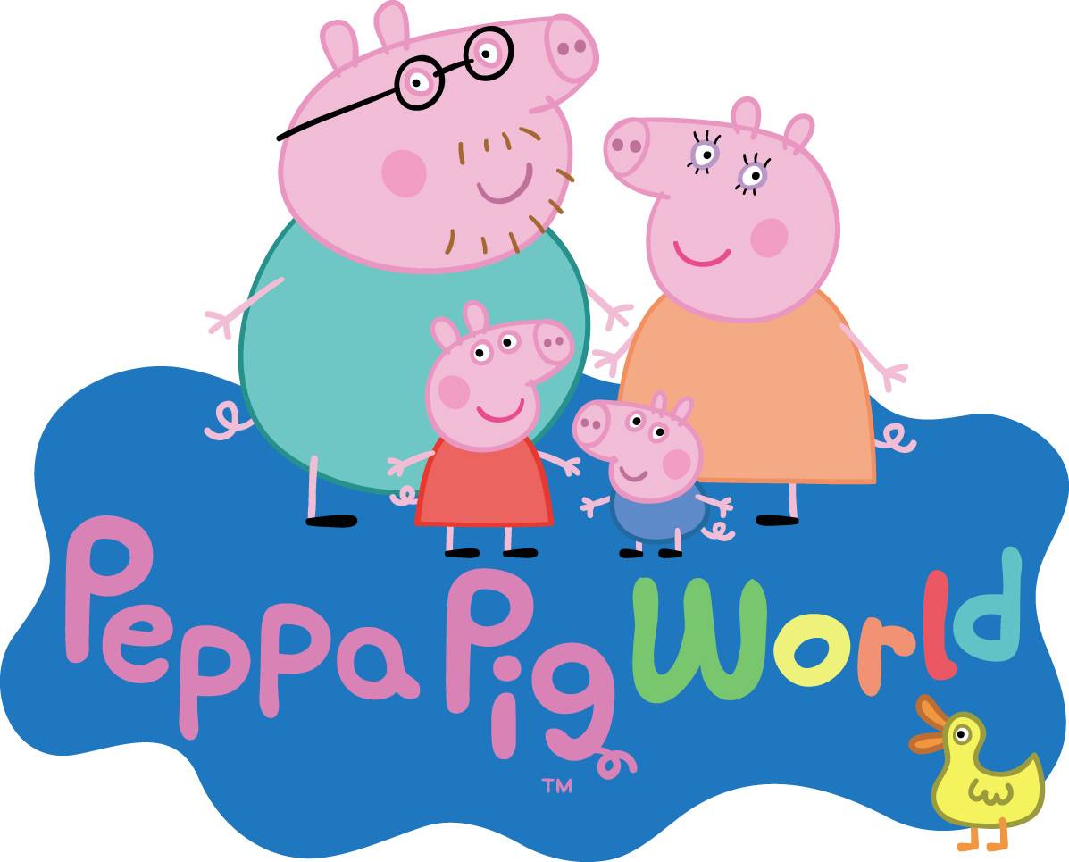 Peppa Pig Wallpapers - Peppa Pig World Logo , HD Wallpaper & Backgrounds