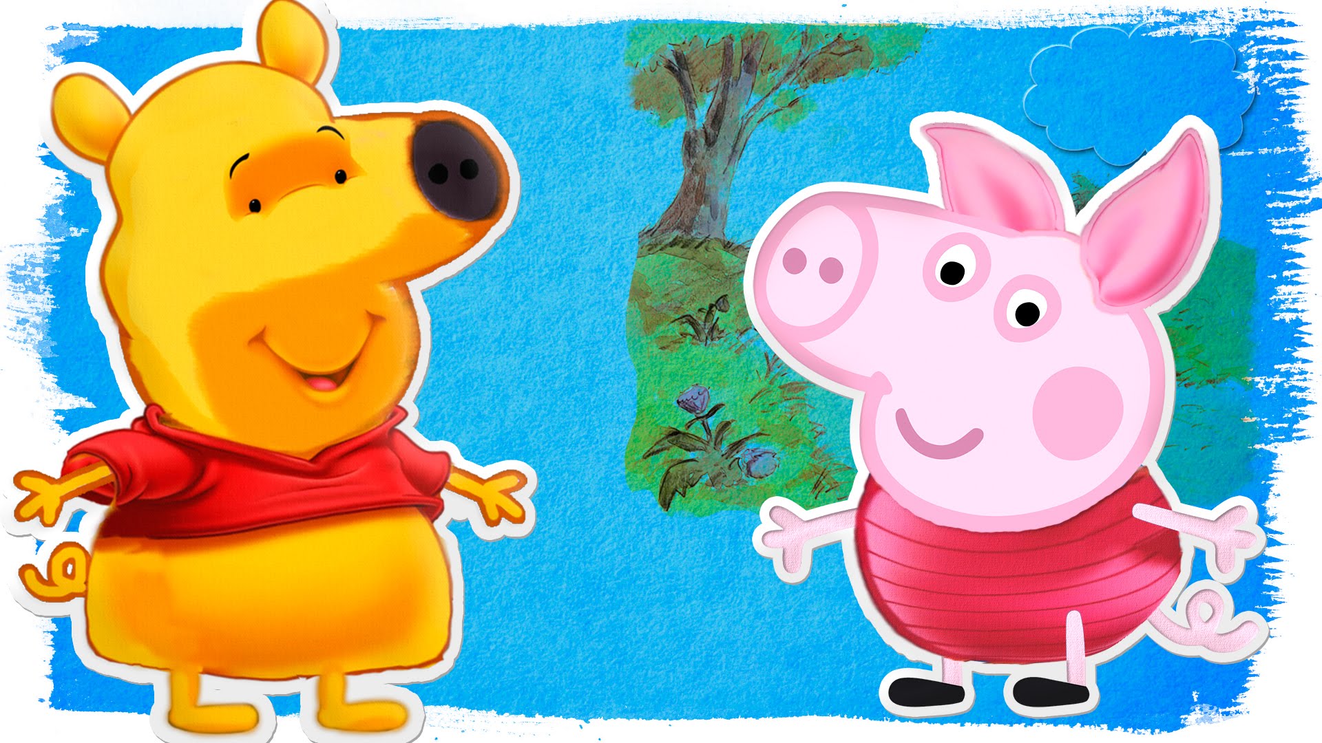 Best Pig Wallpapers Without Watermark - Peppa Pig Winnie The Pooh , HD Wallpaper & Backgrounds