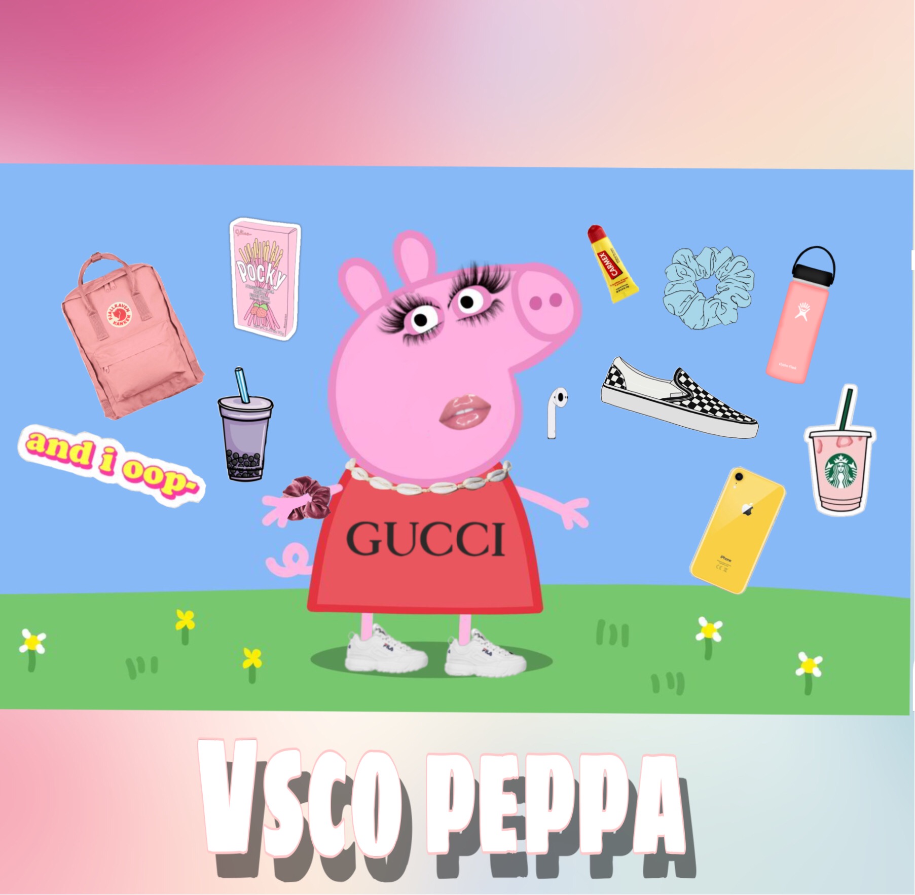 #vsco #peppa-pig #peppaedit #freetoedit - Peppa Pig Wallpaper Vsco , HD Wallpaper & Backgrounds