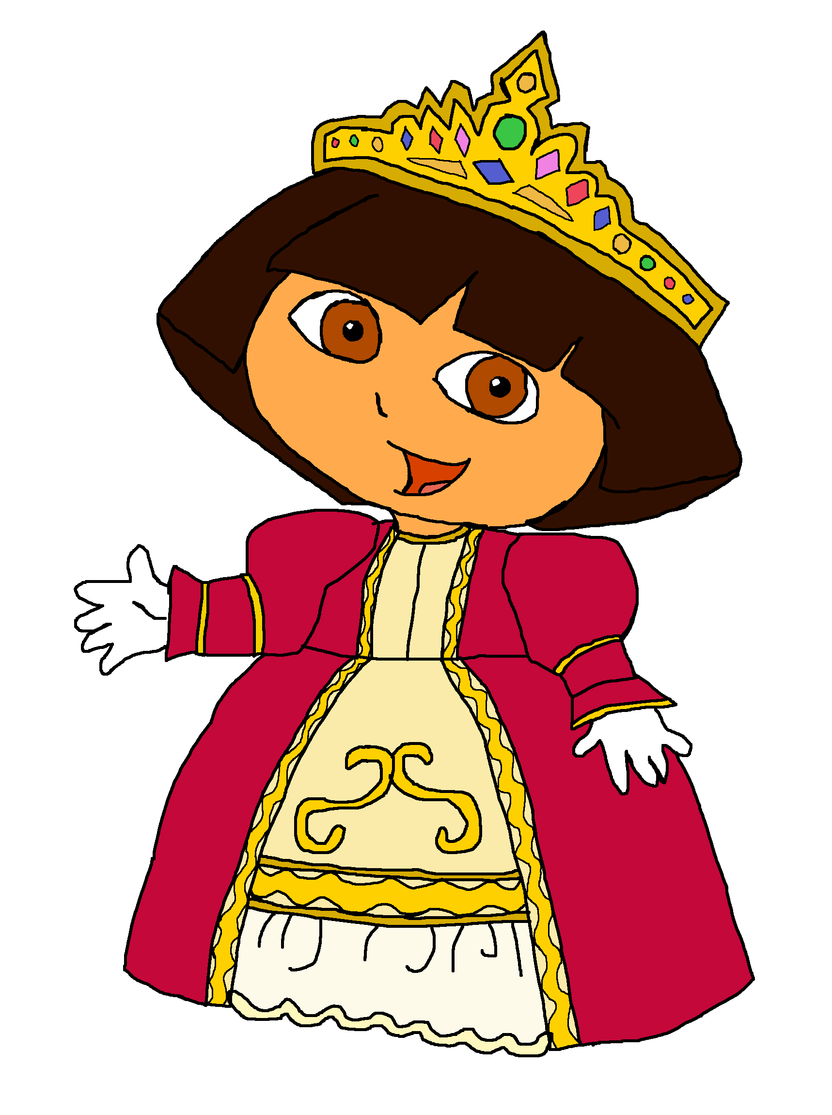 Princess Dora - Dora The Explorer Queen , HD Wallpaper & Backgrounds