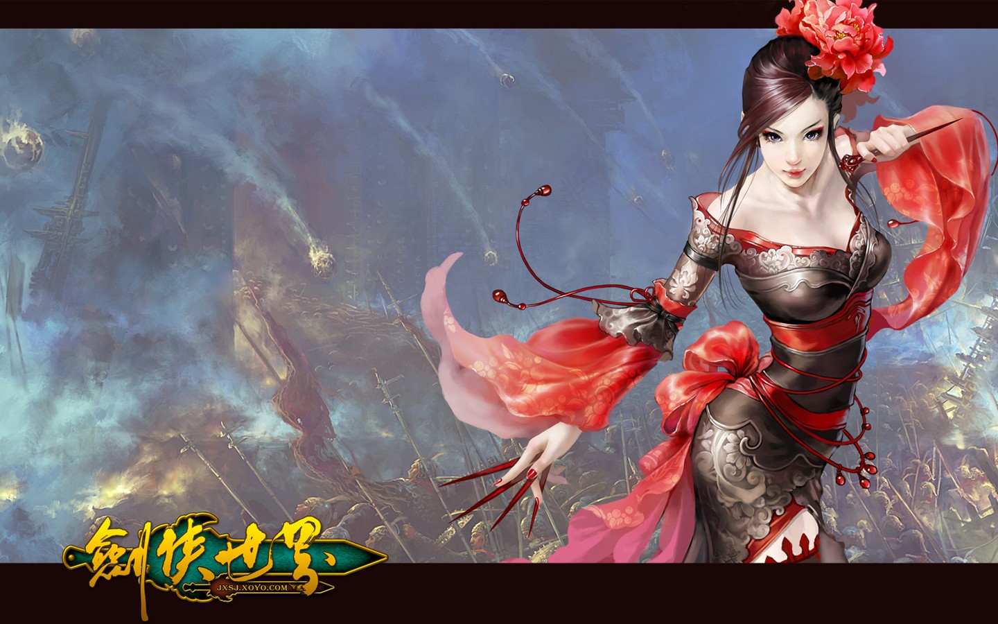 D Of The Swordsman In The World Martial Arts Online - Chinese Female Warrior Animation , HD Wallpaper & Backgrounds