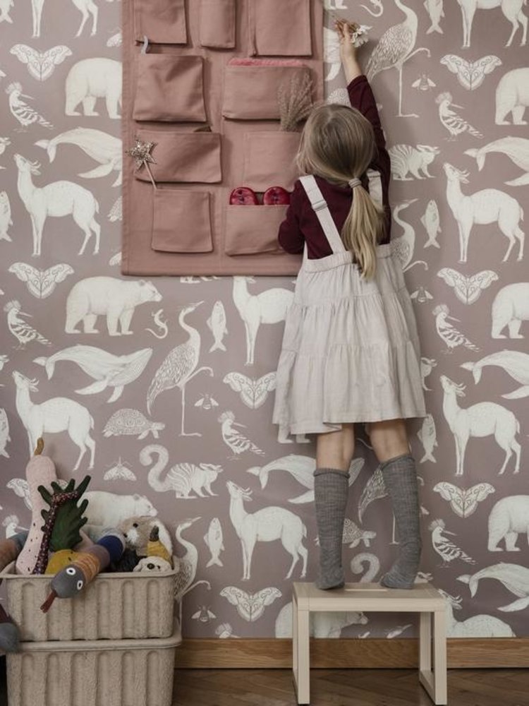 Ferm Living Ferm Living Katie Scott Animals Wallpaper - Ferm Living Paper Pulp Box , HD Wallpaper & Backgrounds