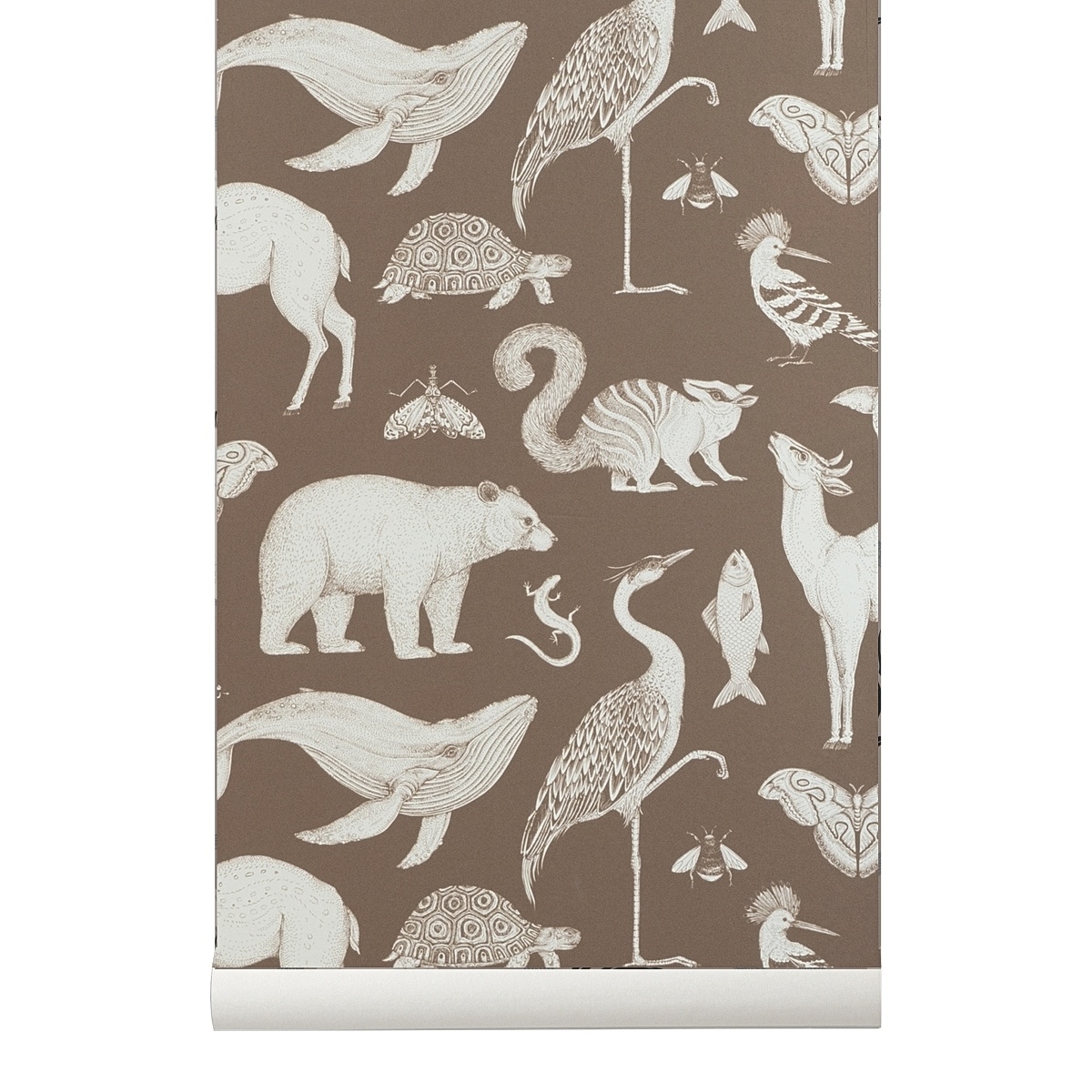 Ferm Living Animals Wallpaper Toffee - Ferm Living Birds Katie Scott , HD Wallpaper & Backgrounds