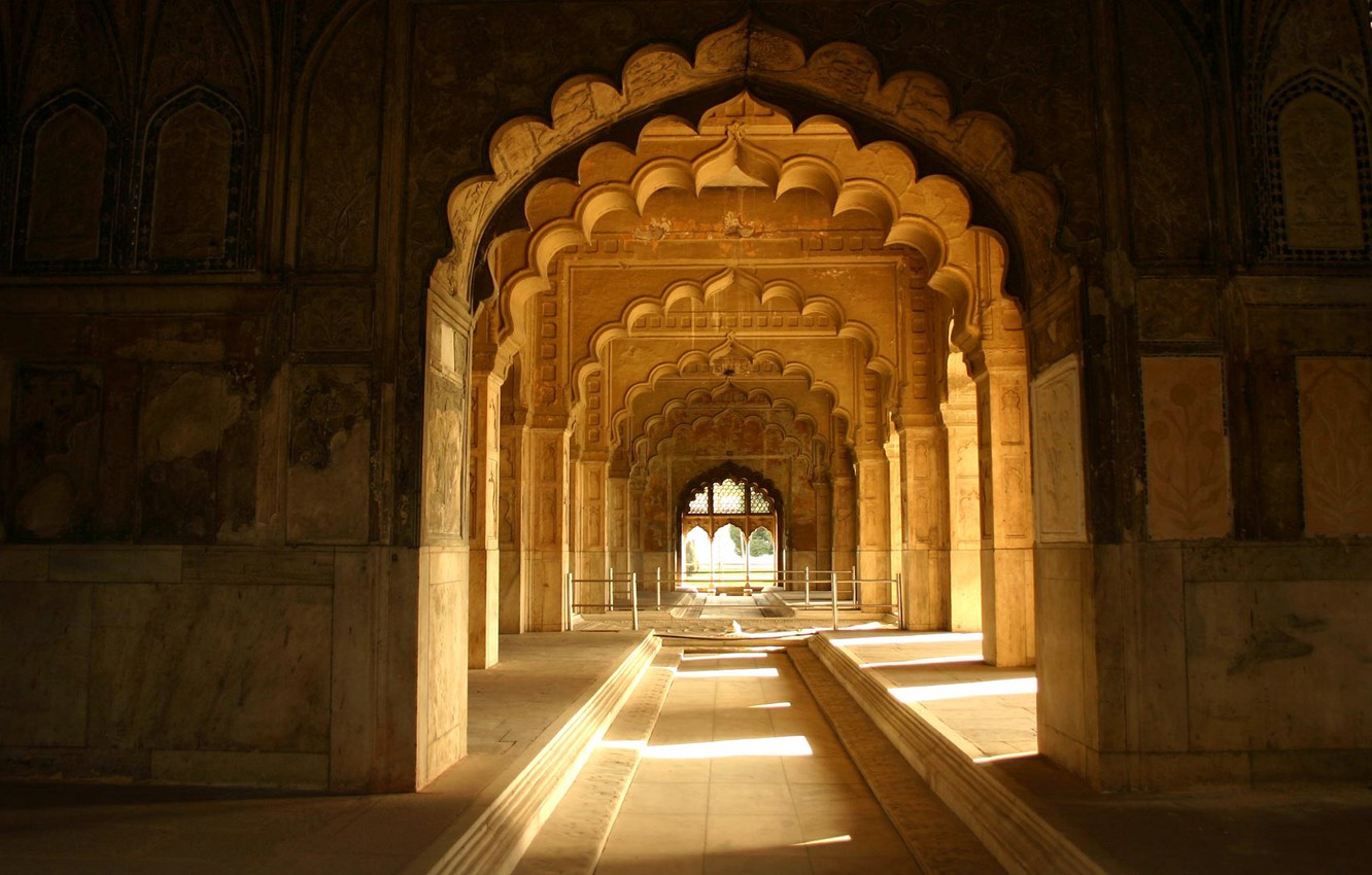 Photo Wallpaper India, Delhi, Arcade, Red Fort, Diwan - Red Fort , HD Wallpaper & Backgrounds