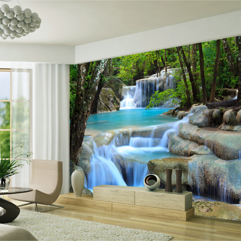 Gallery Desc - Forest Wallpaper Living Room , HD Wallpaper & Backgrounds