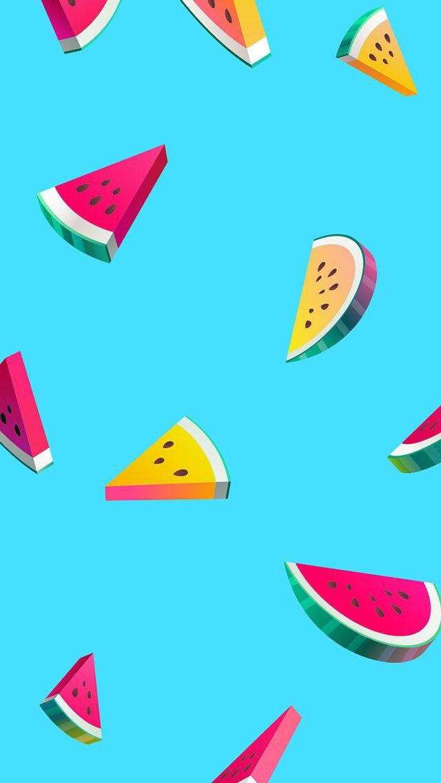 Melon, Watermelon, Triangle, Citrullus, Triangle, Cone, - Iphone Watermelon Wallpaper Cute , HD Wallpaper & Backgrounds