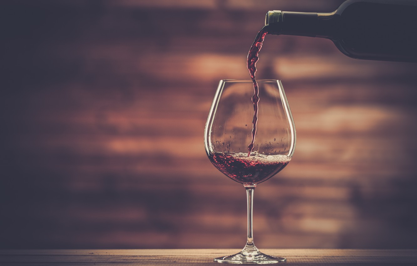 Photo Wallpaper Wood, Wine, Wine Glass - Glass Of Wine , HD Wallpaper & Backgrounds