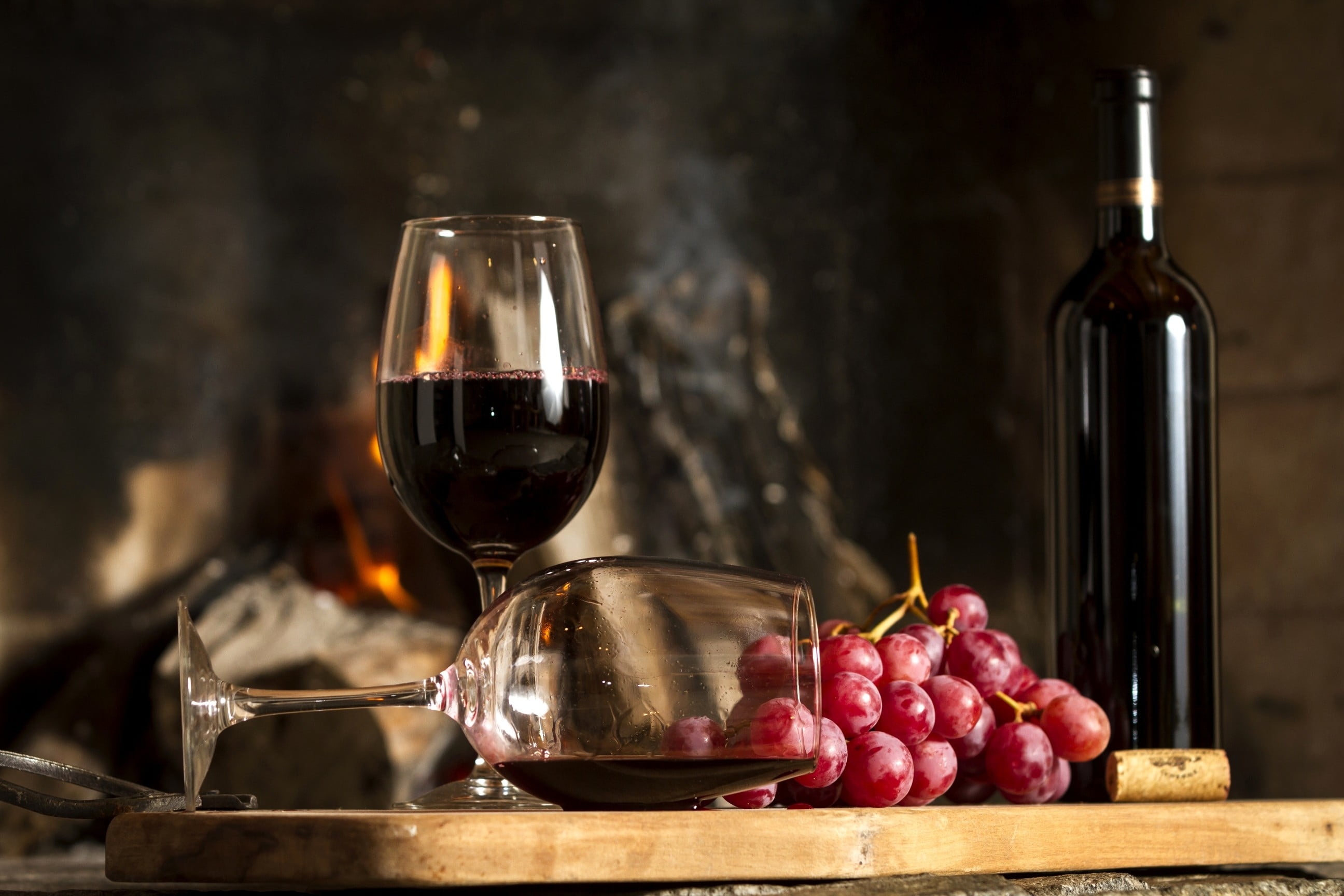Wine And Grapes Hd , HD Wallpaper & Backgrounds