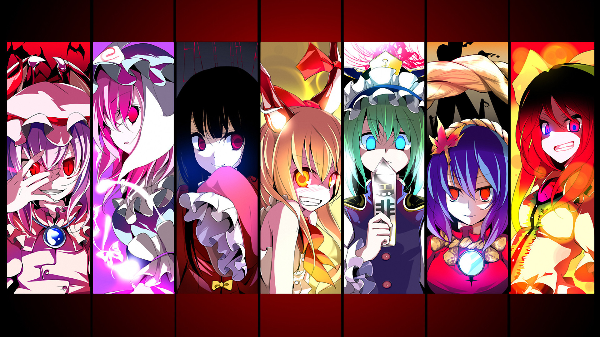 Touhou - Touhou Stage 6 Bosses , HD Wallpaper & Backgrounds