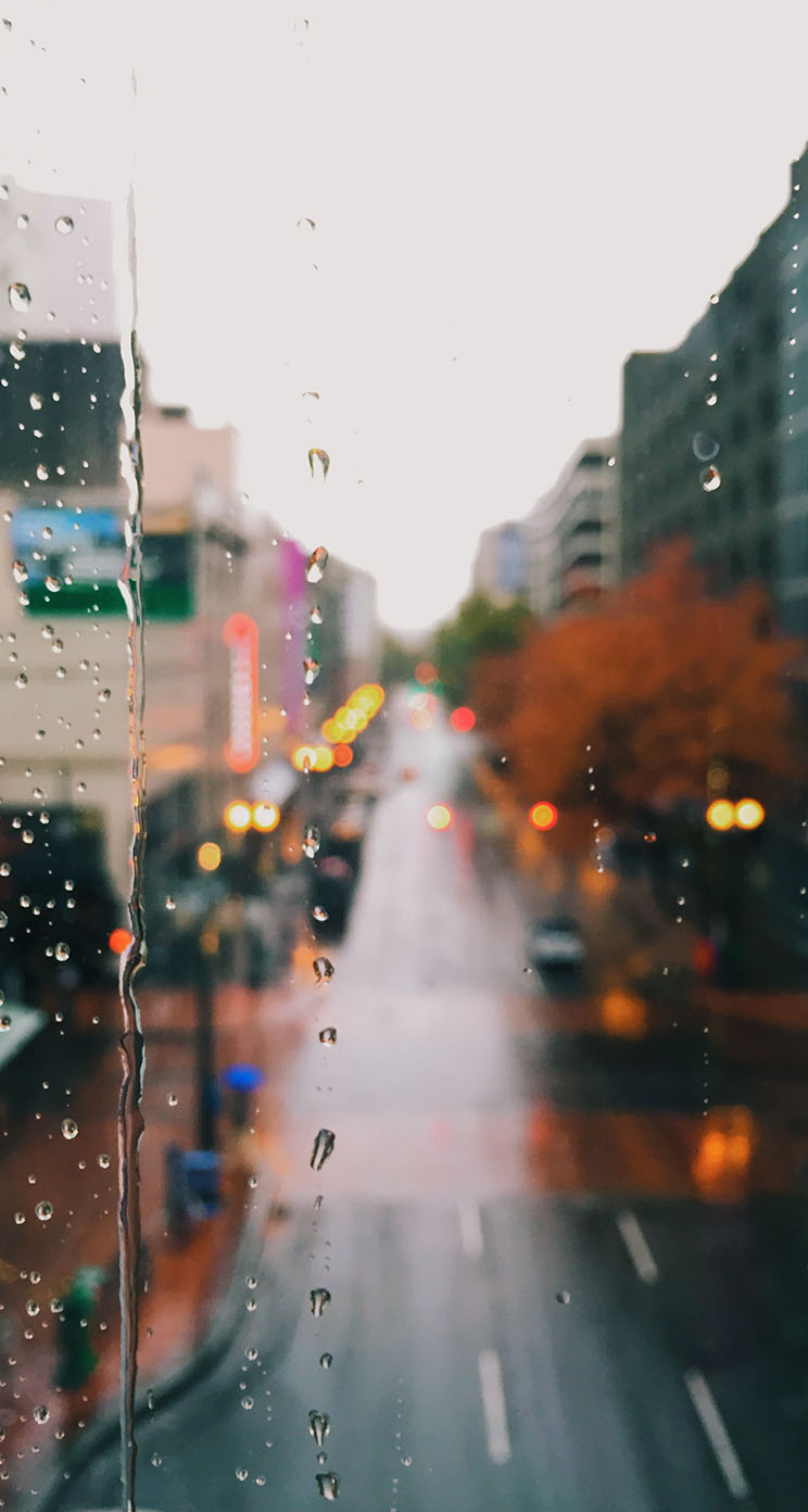 Rainy City Wallpaper Window , HD Wallpaper & Backgrounds