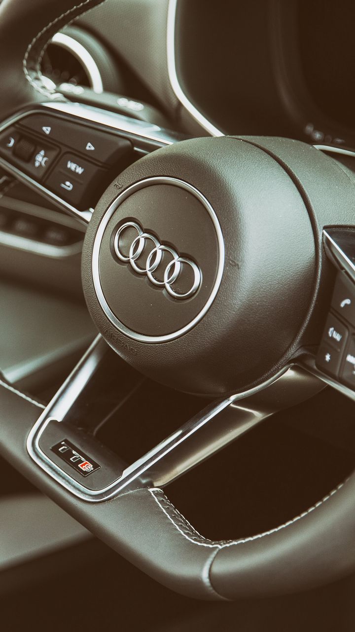 Wallpaper Audi, Tts, Steering Wheel, Interior - Audi Interior Wallpaper For Iphone , HD Wallpaper & Backgrounds