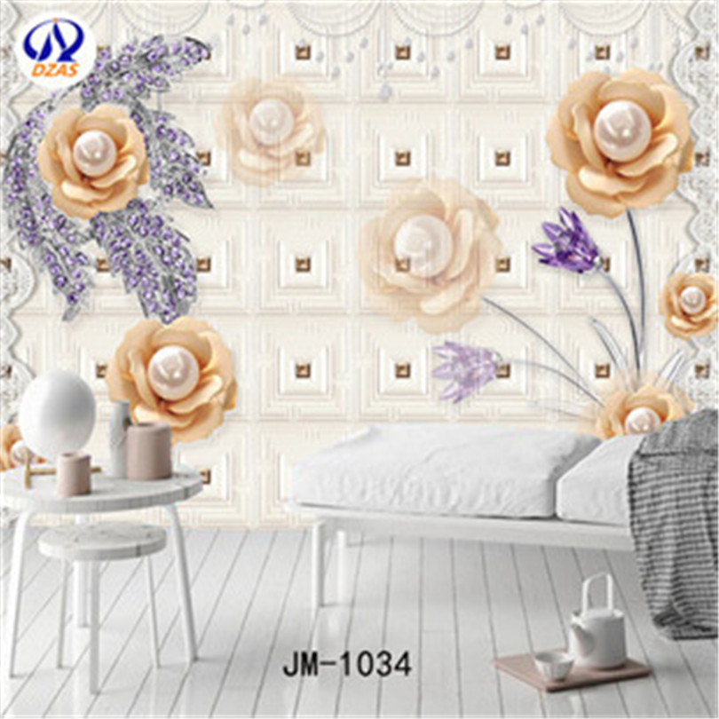 Large Seamless Non-woven 3/5d Crystal Mural Tv Living - Wall , HD Wallpaper & Backgrounds
