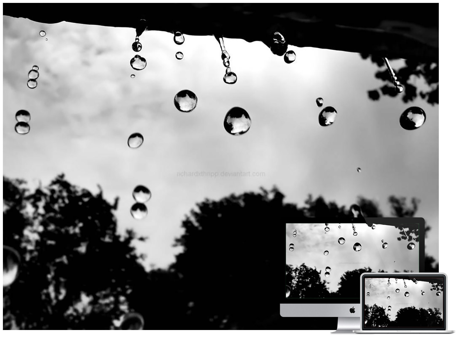 Raindrop Wallpapers - Raindrops Falling , HD Wallpaper & Backgrounds