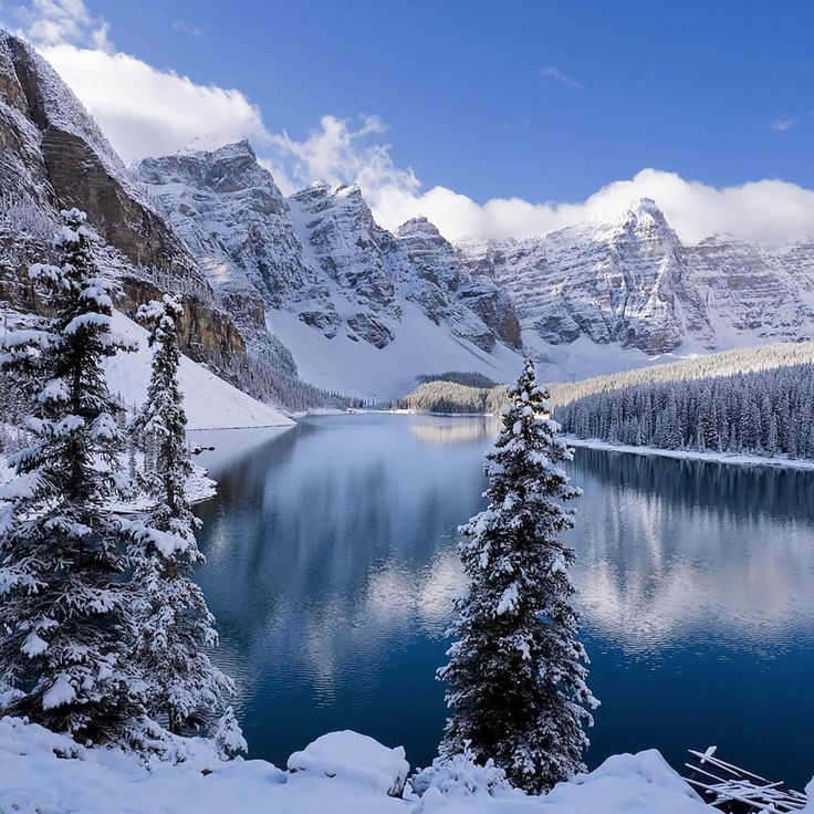 Lake Alberta Canada Winter , HD Wallpaper & Backgrounds