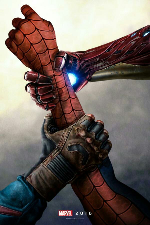 Civil War Wallpaper - Iron Man And Spiderman , HD Wallpaper & Backgrounds