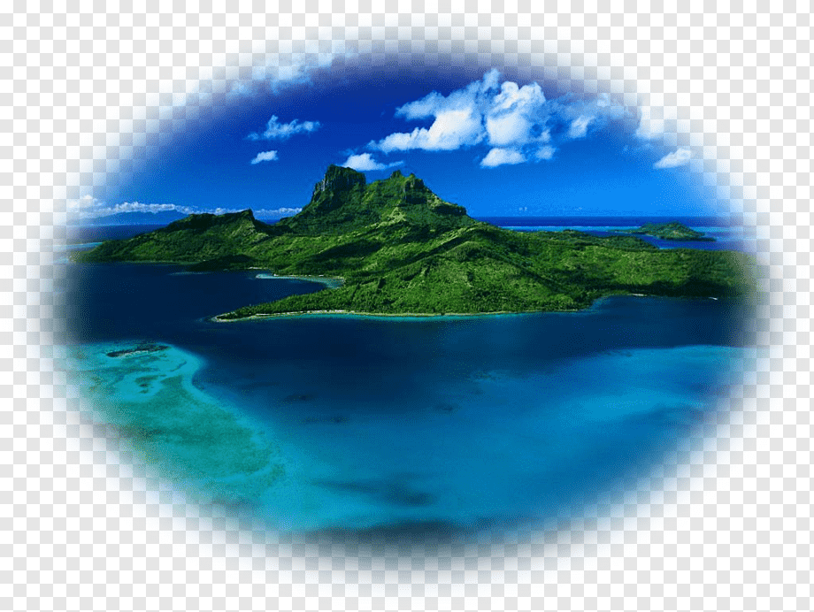 Bora Bora Tahiti Desktop Island, Island, Atmosphere, - Bora Bora Island Png , HD Wallpaper & Backgrounds