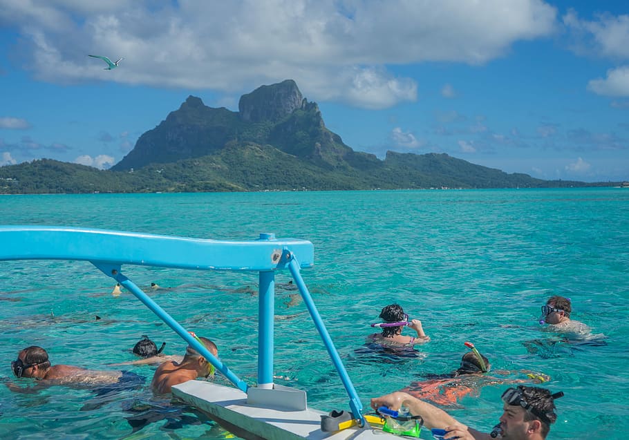 Bora Bora, French Polynesia, Ocean, Pacific, Vacation, - Bora Bora , HD Wallpaper & Backgrounds