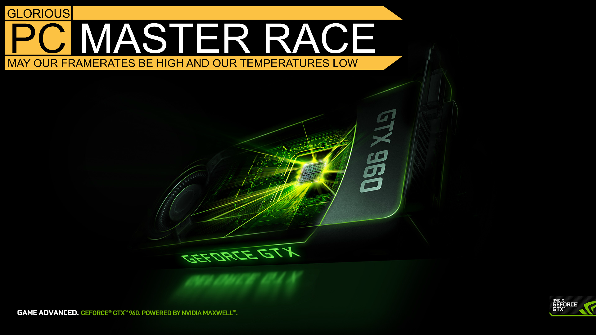 Pc Master Race Wallpaper For My Gtx 960 Brothers - Wallpaper , HD Wallpaper & Backgrounds
