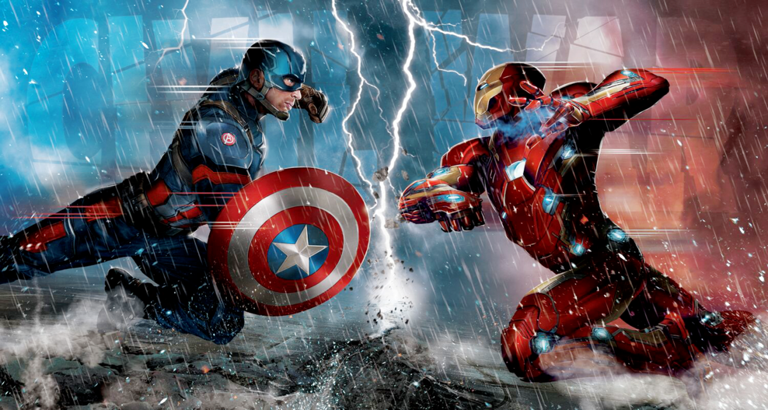Civil War - Cap Và Iron Man , HD Wallpaper & Backgrounds