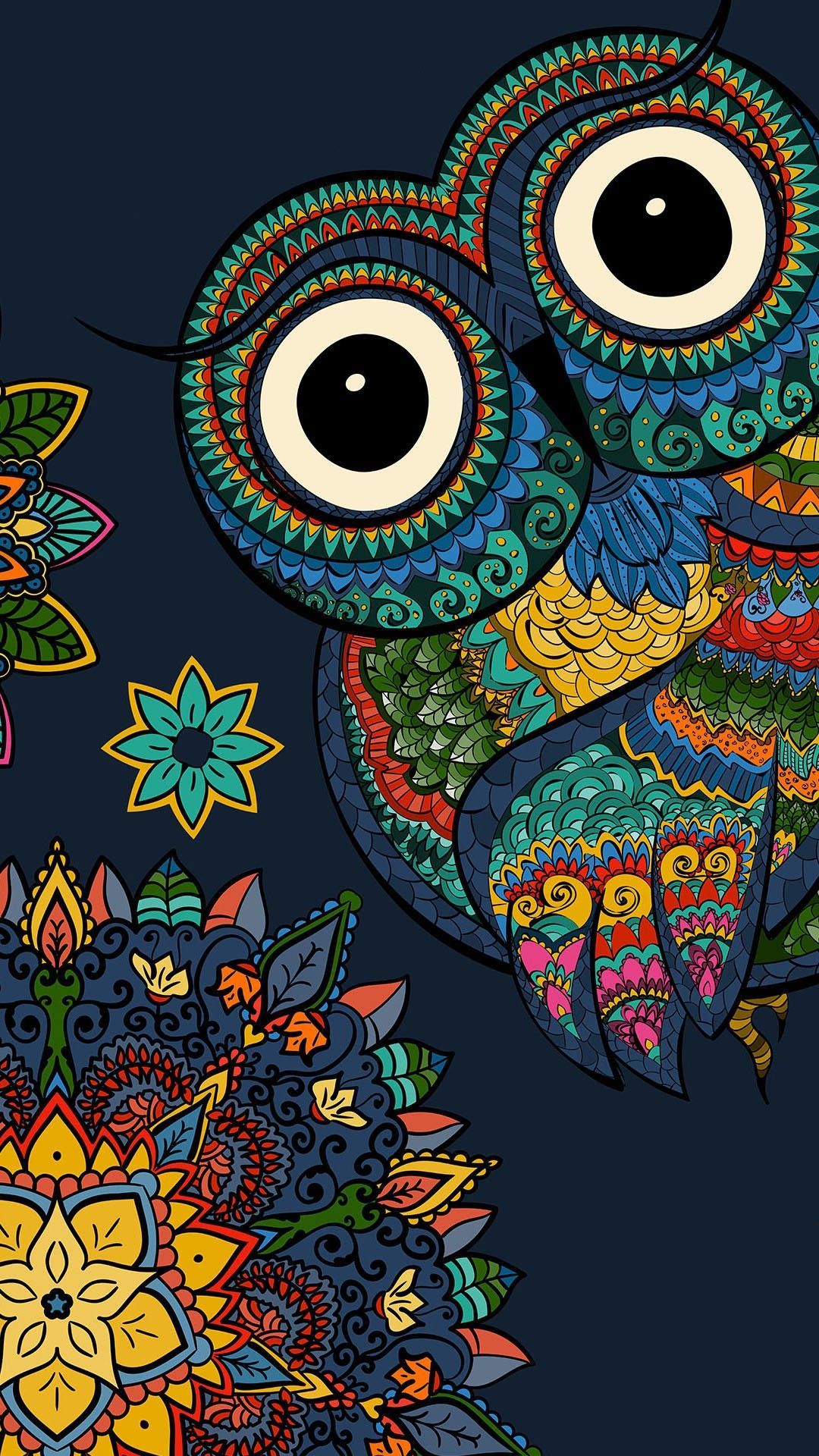 Iyan Sofyan On Material °minimal °pattern - Owl Cartoon Wallpaper Hd , HD Wallpaper & Backgrounds
