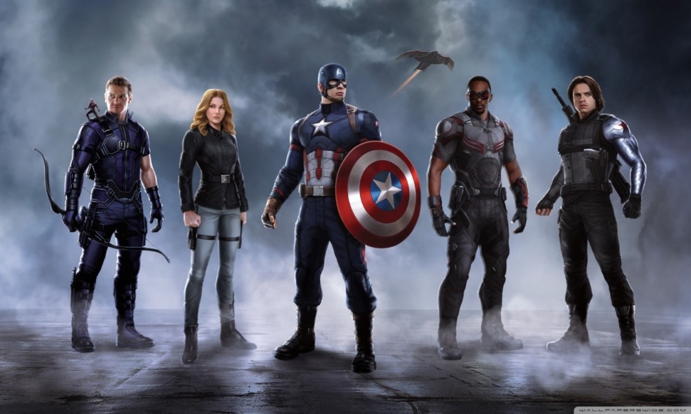 Caption America Iron Man Avengers Bird Man Ant-man - Captain America And Avengers , HD Wallpaper & Backgrounds