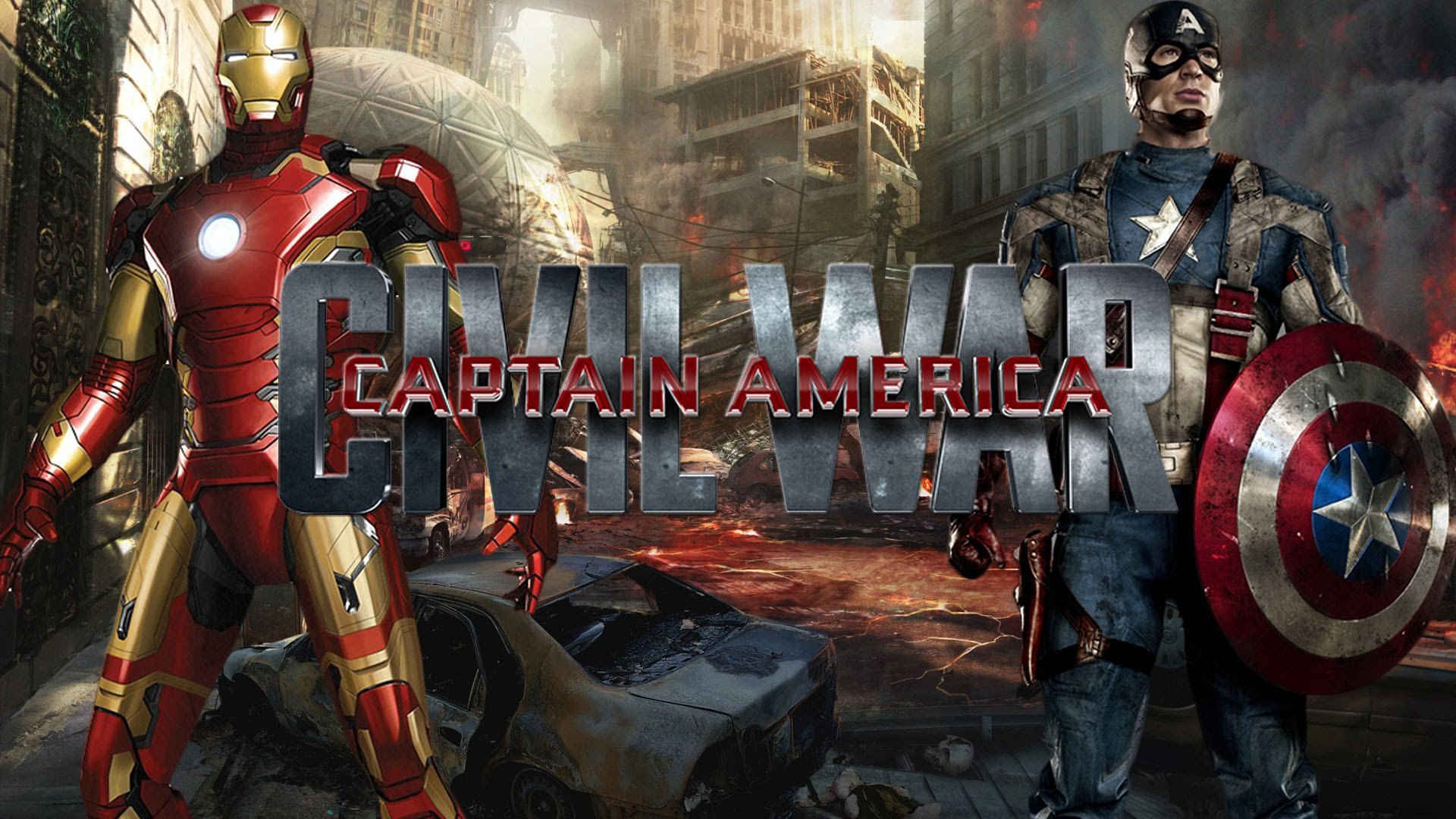 Captain America 3 Civil War Marvel Superhero Action - Godzilla War Of The World , HD Wallpaper & Backgrounds