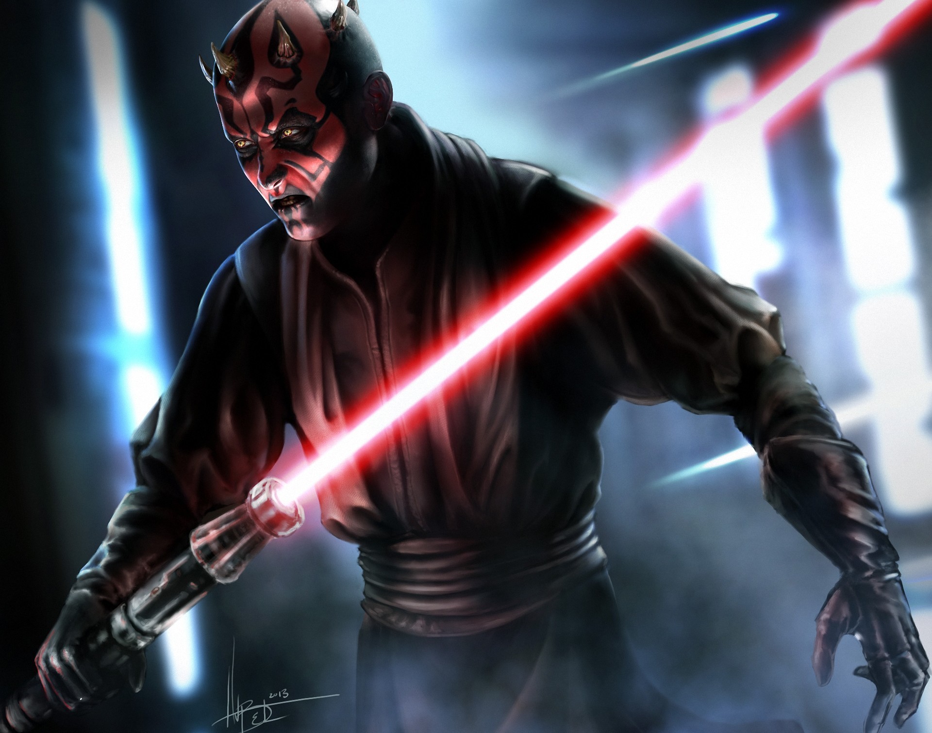 Wallpaper - Darth Maul Star Wars Sith , HD Wallpaper & Backgrounds