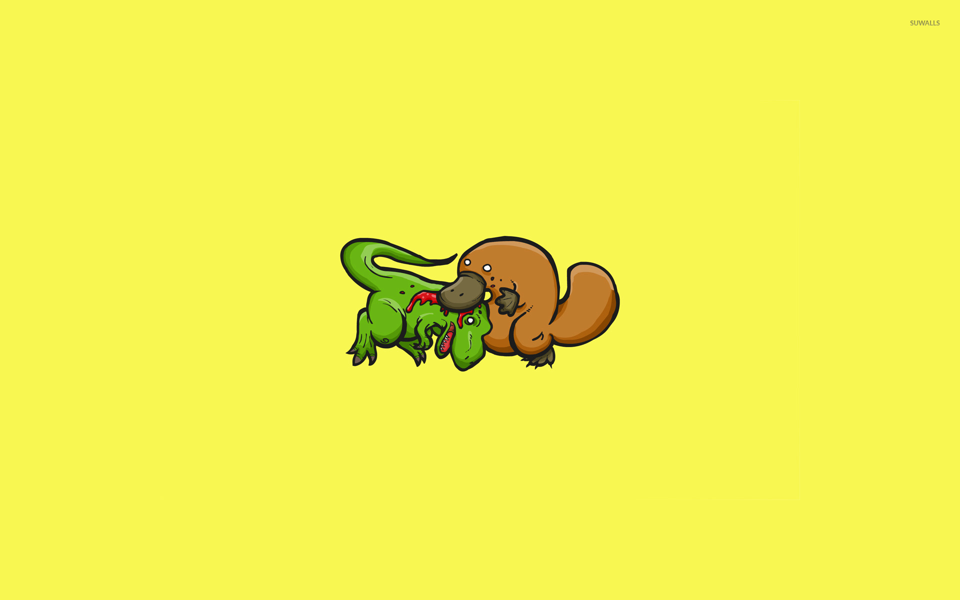 Platypus Vs T Rex , HD Wallpaper & Backgrounds