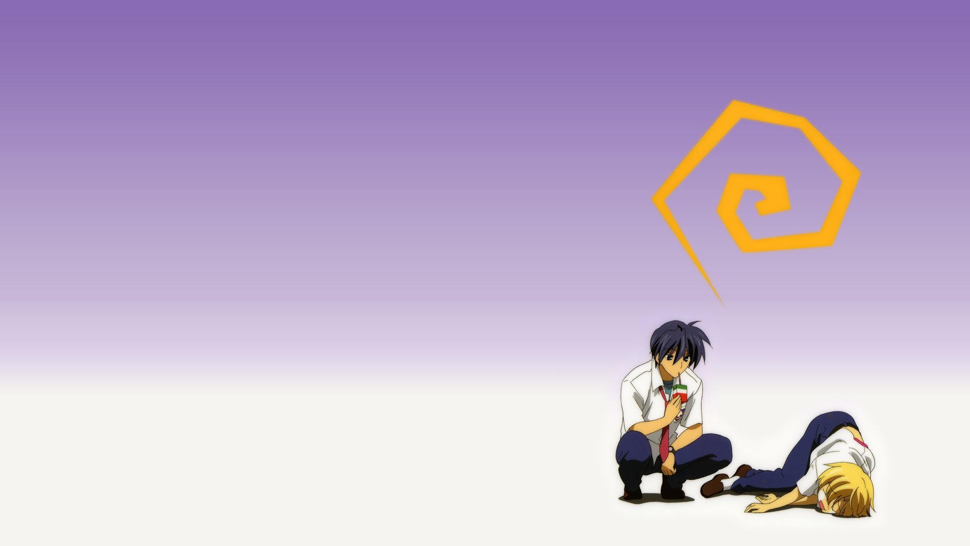 Clannad Okazaki Tomoya Sunohara Yohei Wallpaper - Computer Wallpaper Clannad Tomoya , HD Wallpaper & Backgrounds