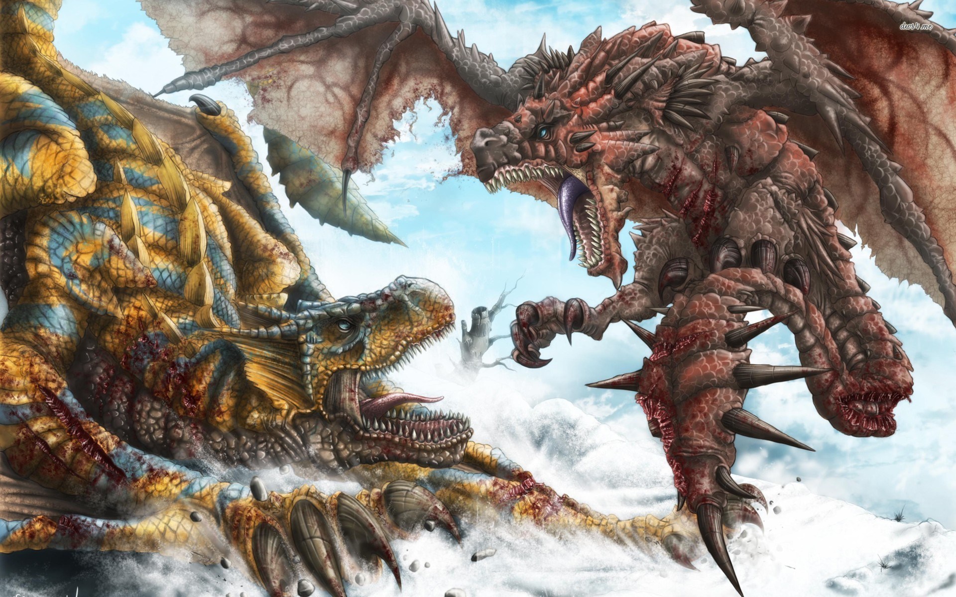 Monster Hunter Tigrex Art , HD Wallpaper & Backgrounds