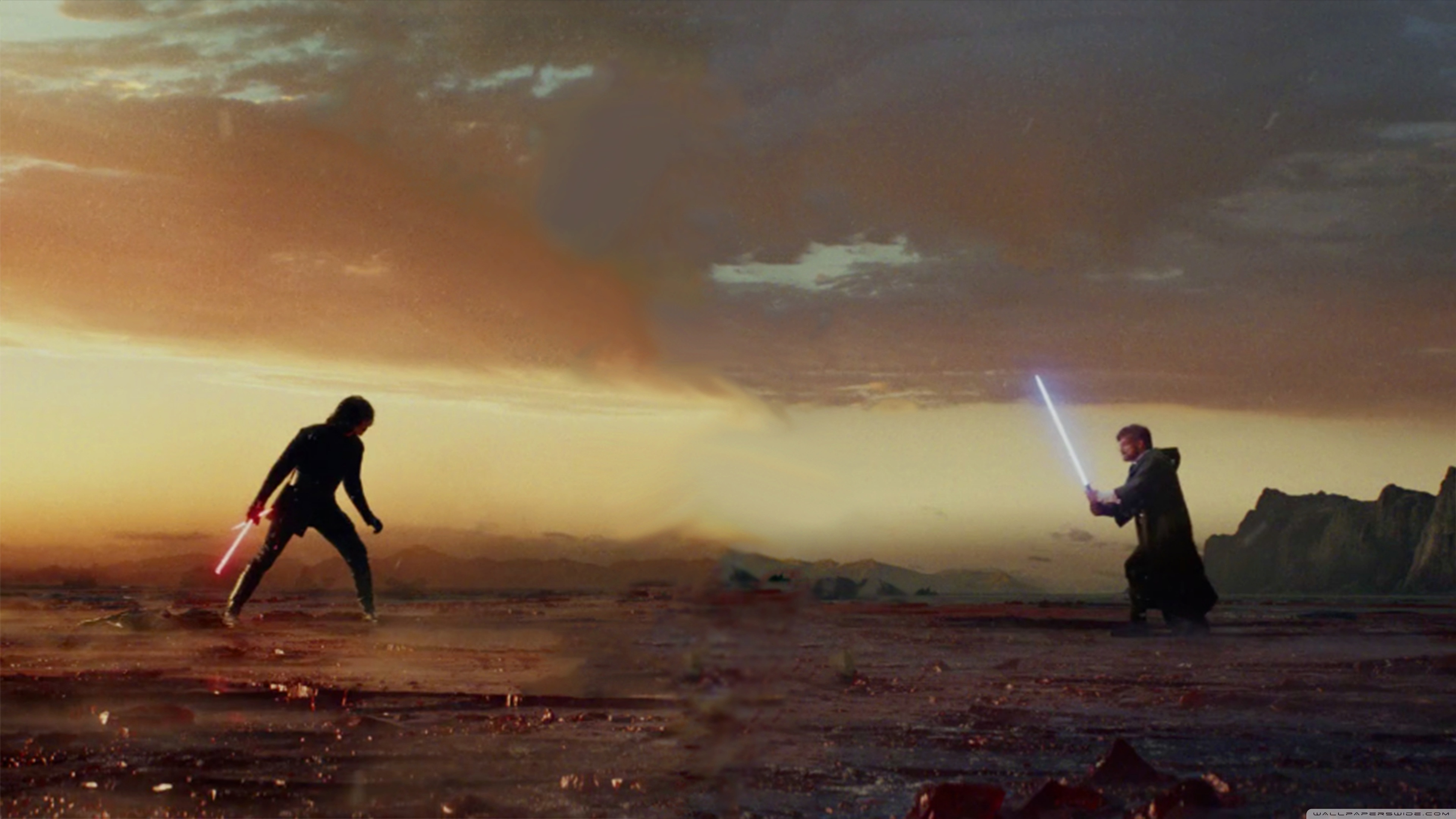 Last Jedi Luke Vs Kylo , HD Wallpaper & Backgrounds