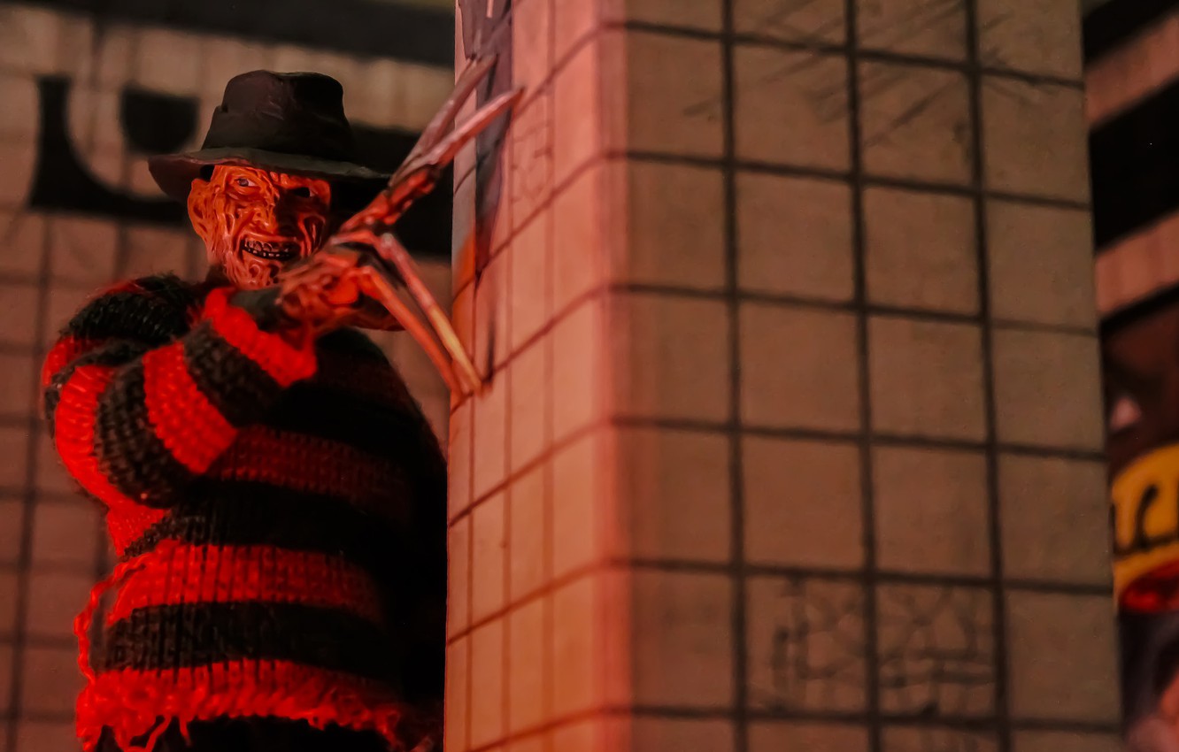 Photo Wallpaper Freddy Krueger, A Nightmare On Elm - Freddy Krueger Background , HD Wallpaper & Backgrounds
