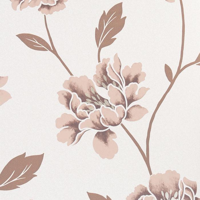 Graham & Brown Wallpaper Brown & Cream Textured Floral - Cream And Brown , HD Wallpaper & Backgrounds