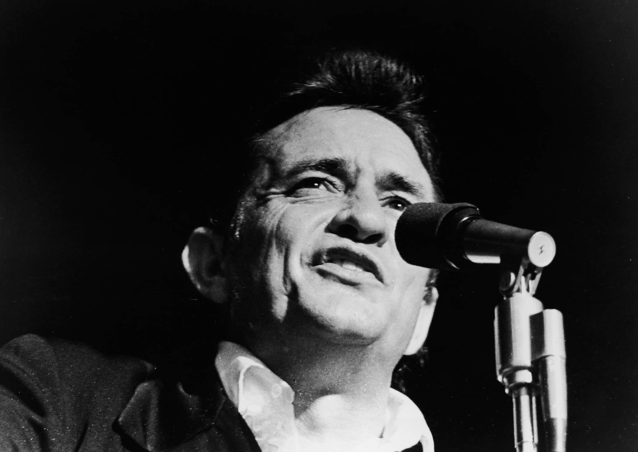 Johnny Cash Full Hd Wallpapers - Johnny Cash Singing , HD Wallpaper & Backgrounds