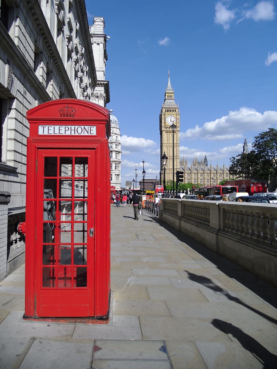 Photography Of Red Telephone Booth - Big Ben , HD Wallpaper & Backgrounds