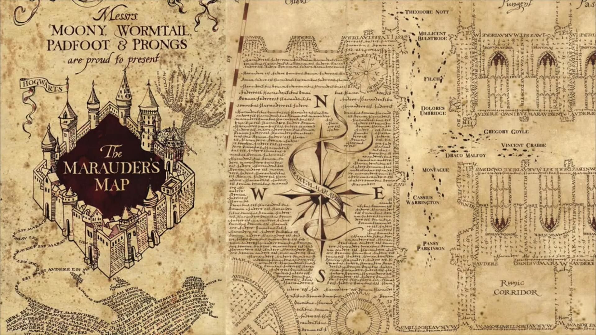Harry Potter Marauders Map , HD Wallpaper & Backgrounds