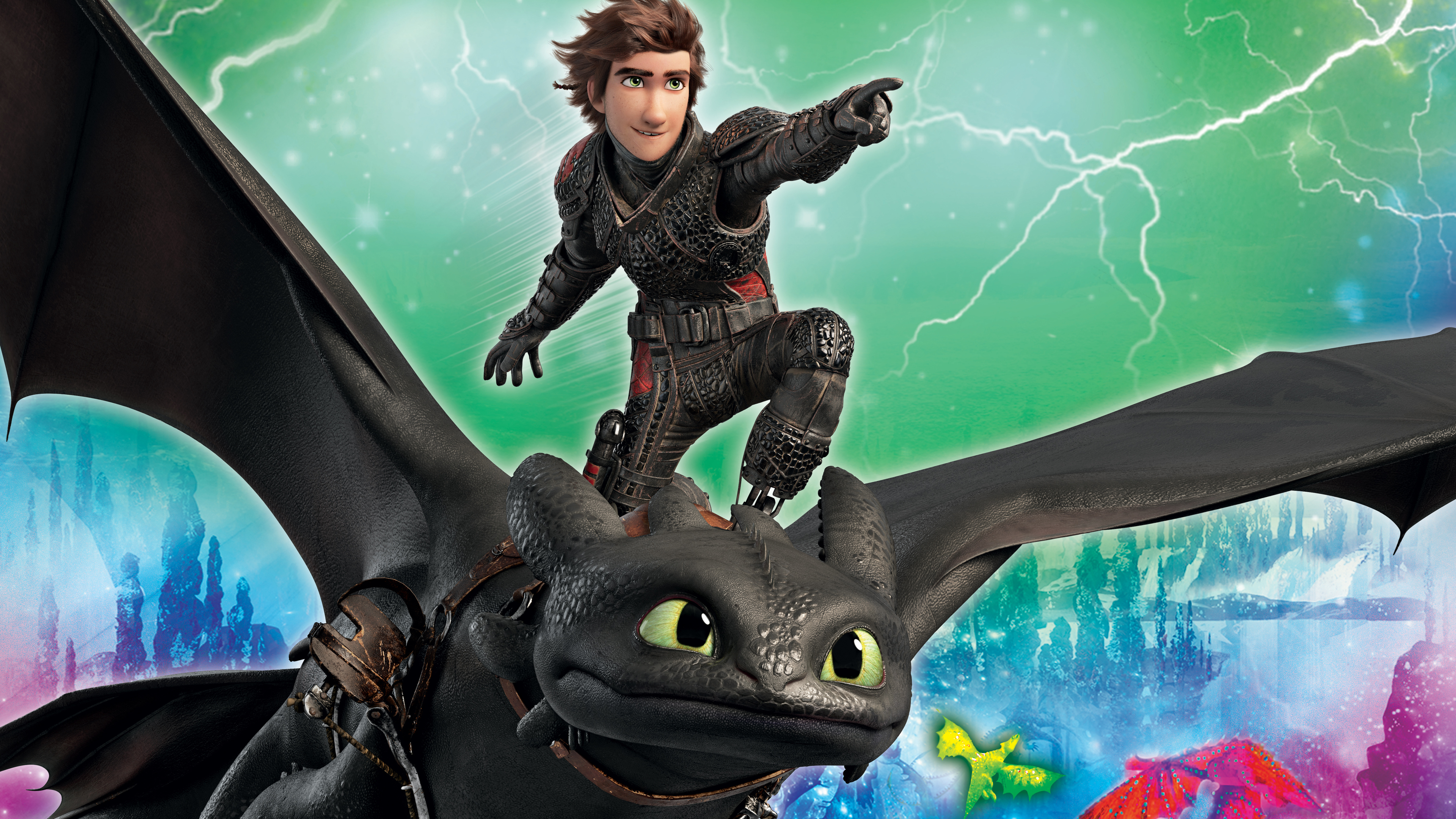 How To Train Your Dragon 4k - Train Your Dragon 3 4k , HD Wallpaper & Backgrounds