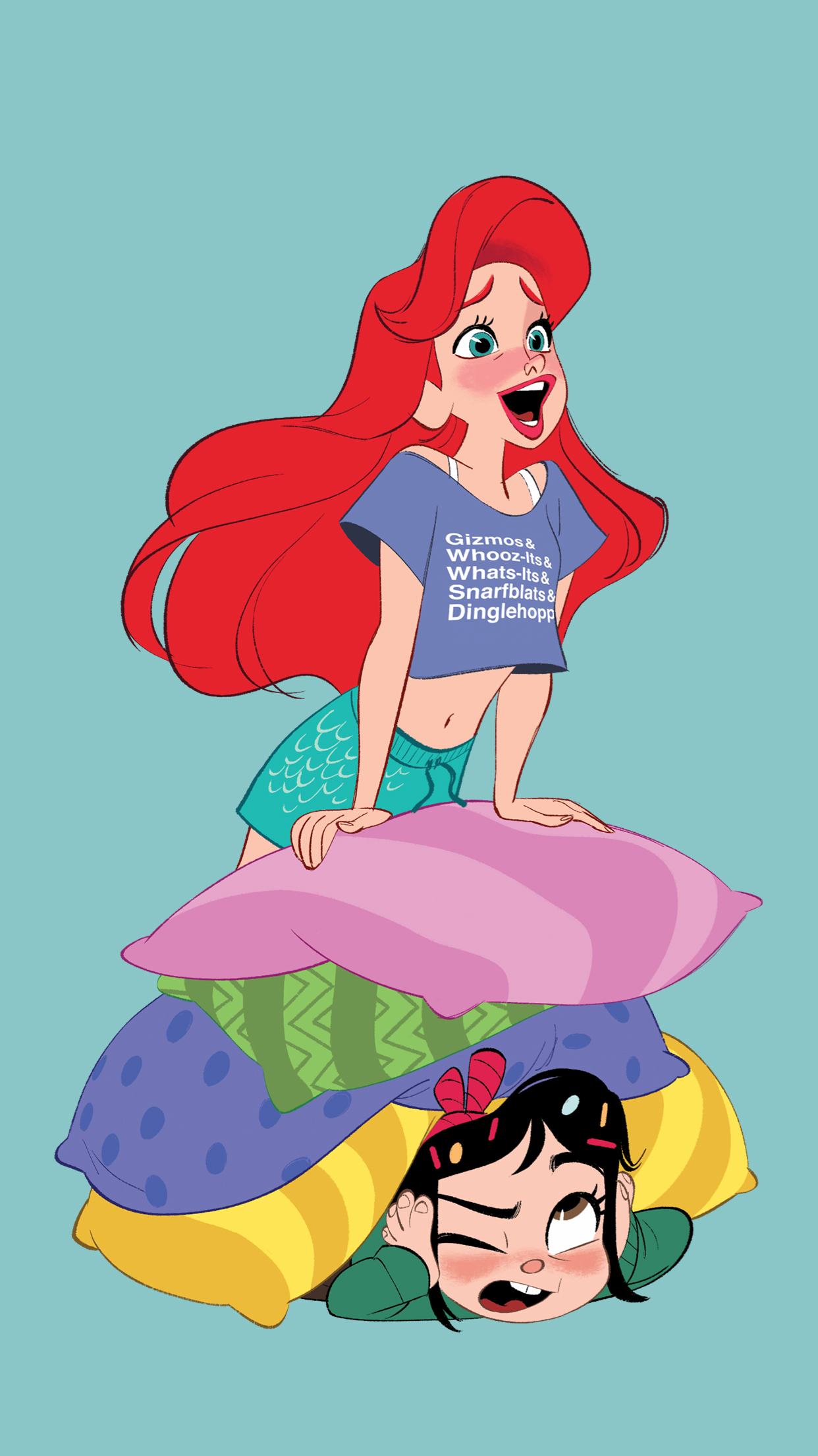 Disney Princesses Ralph Breaks The Internet Phone Wallpapers - Princess Ariel Wreck It Ralph , HD Wallpaper & Backgrounds