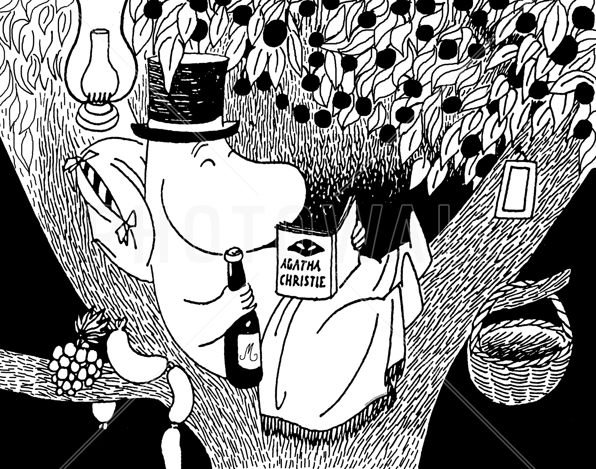 Moominpappa Reading In A Tree - Moominpappa Tree , HD Wallpaper & Backgrounds