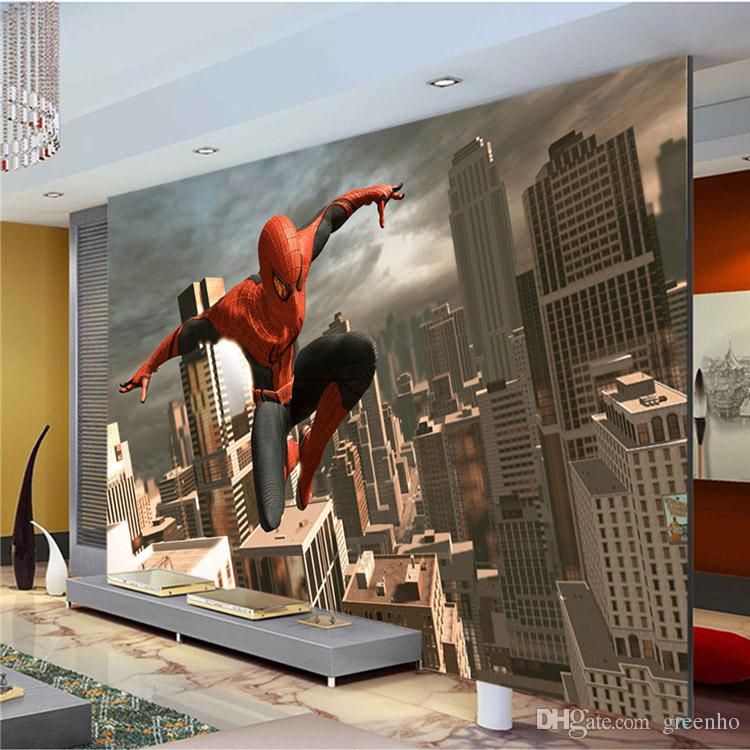3d Wallpaper For Boys Bedroom Spider Man , HD Wallpaper & Backgrounds