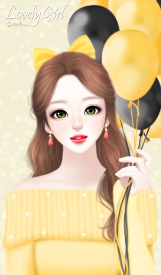 Beauty Cute Cartoon Girl , HD Wallpaper & Backgrounds
