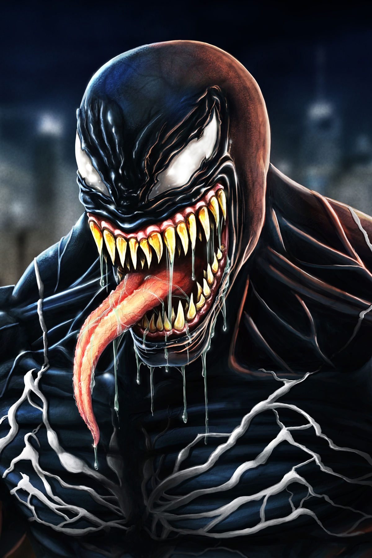 Venom Movie Angary For Fight 4k Mobile Wallpaper - Venom Hd Wallpaper For Mobile , HD Wallpaper & Backgrounds