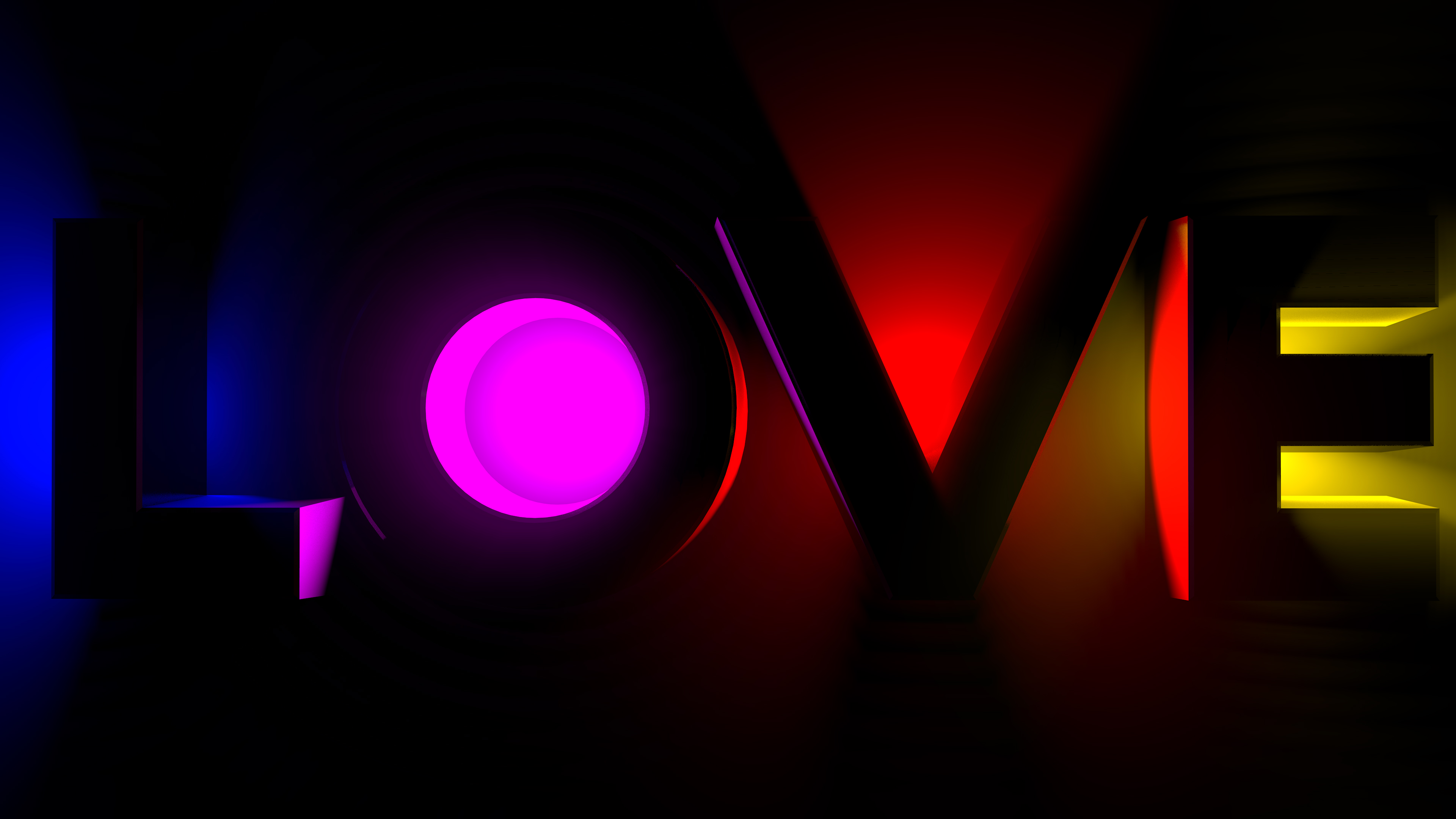 Neon Love , HD Wallpaper & Backgrounds