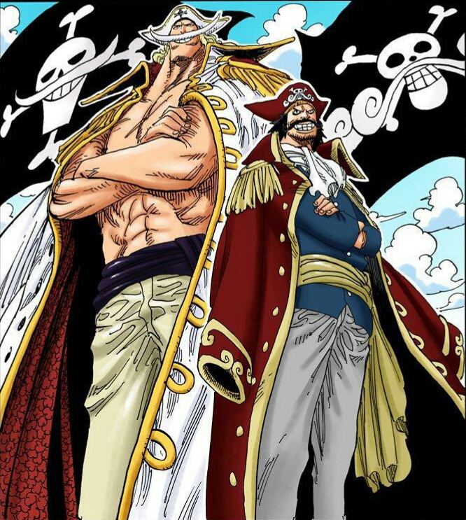 Roger And Whitebeard - One Piece Roger And Whitebeard , HD Wallpaper & Backgrounds